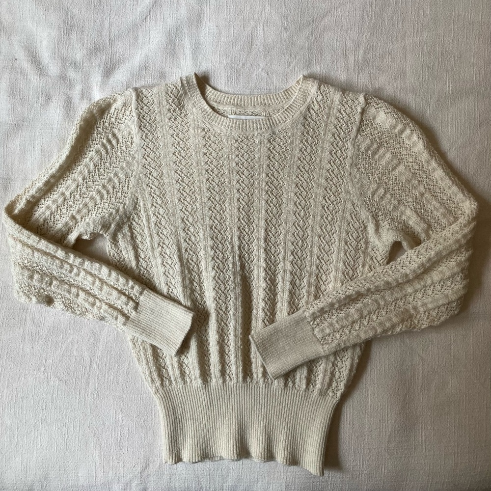 Doen Alpaca Silk Crochet Sweater